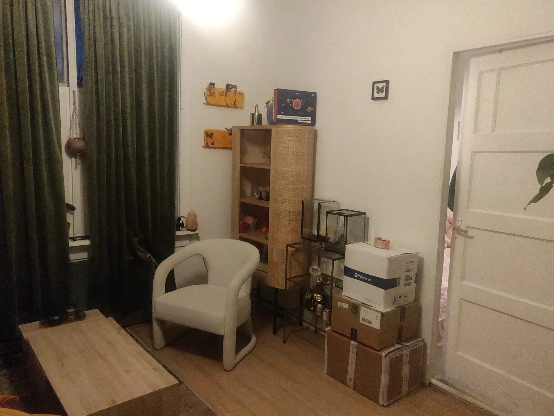 geblurde versie van de foto als achtergrond