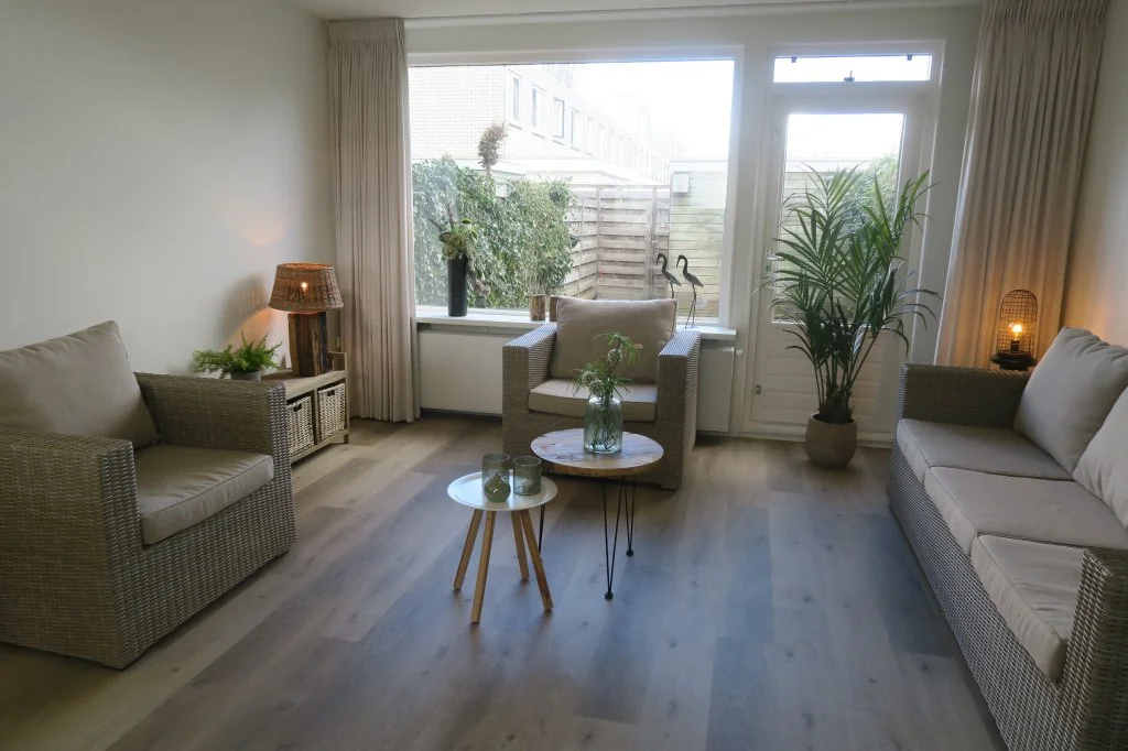 geblurde versie van de foto als achtergrond