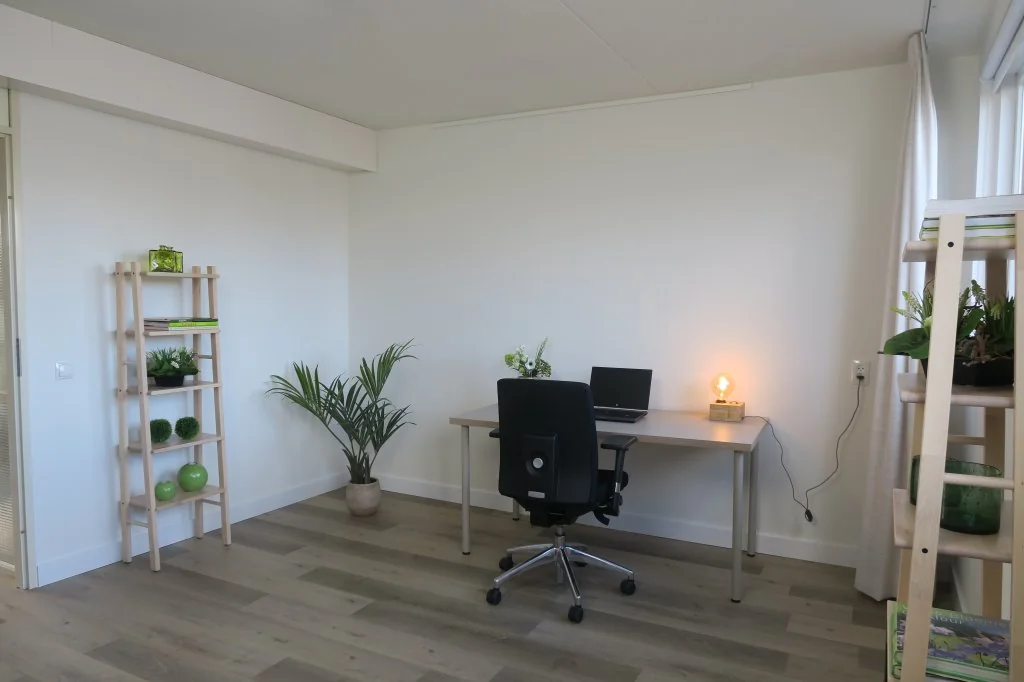 geblurde versie van de foto als achtergrond