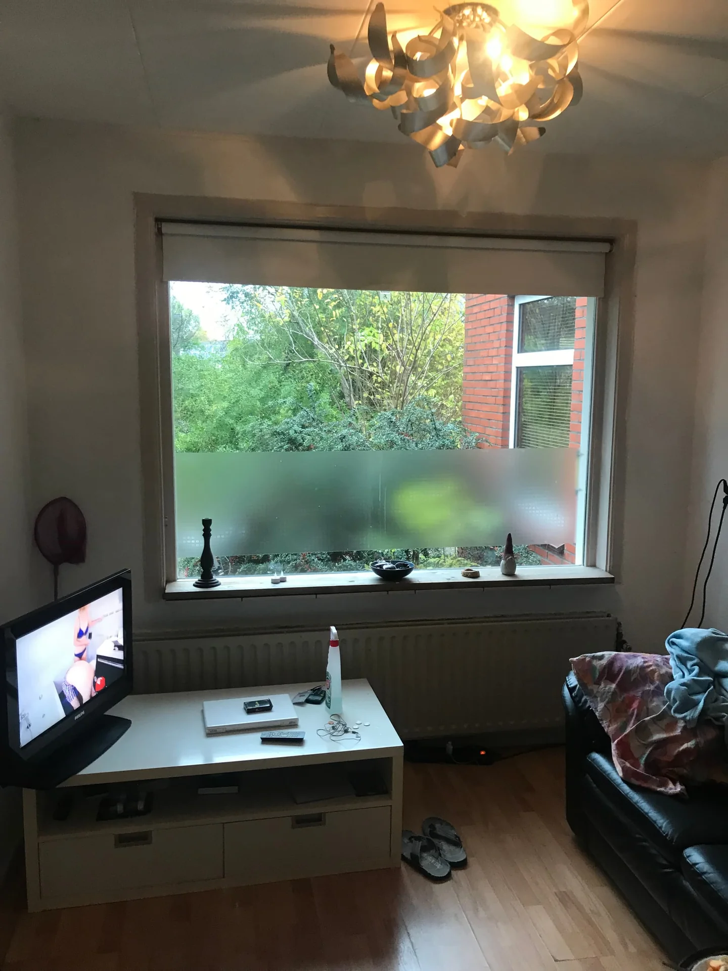 geblurde versie van de foto als achtergrond