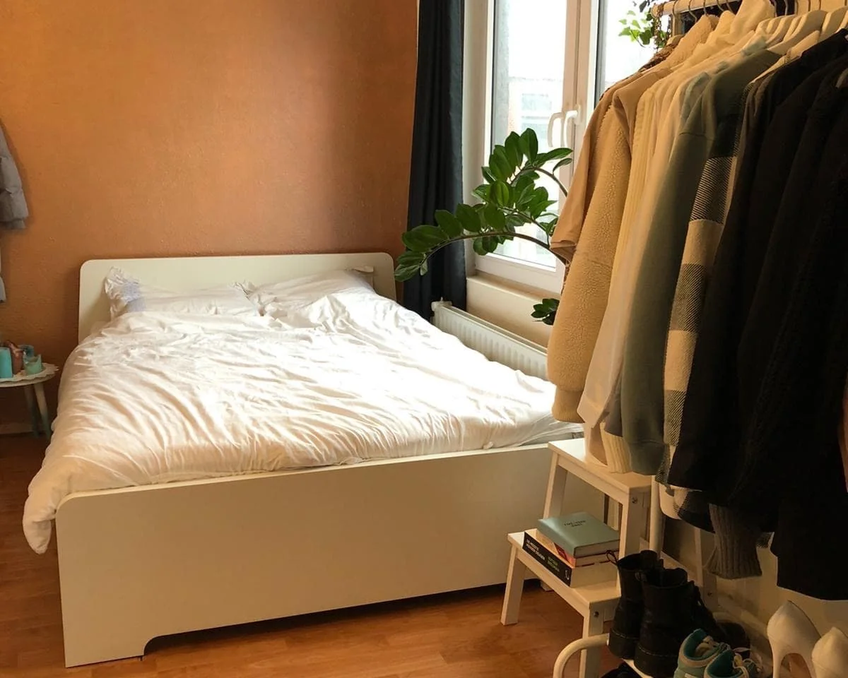 geblurde versie van de foto als achtergrond