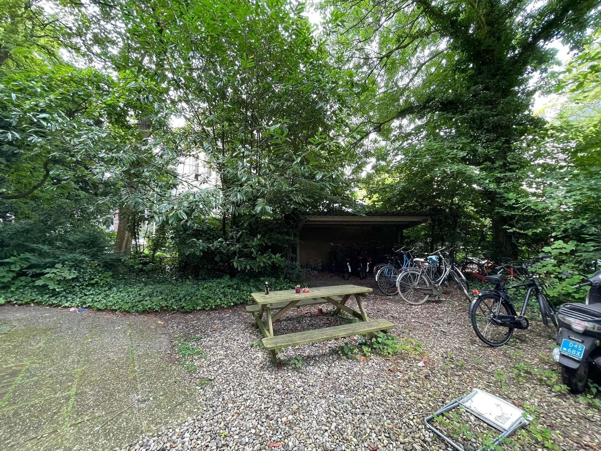 geblurde versie van de foto als achtergrond