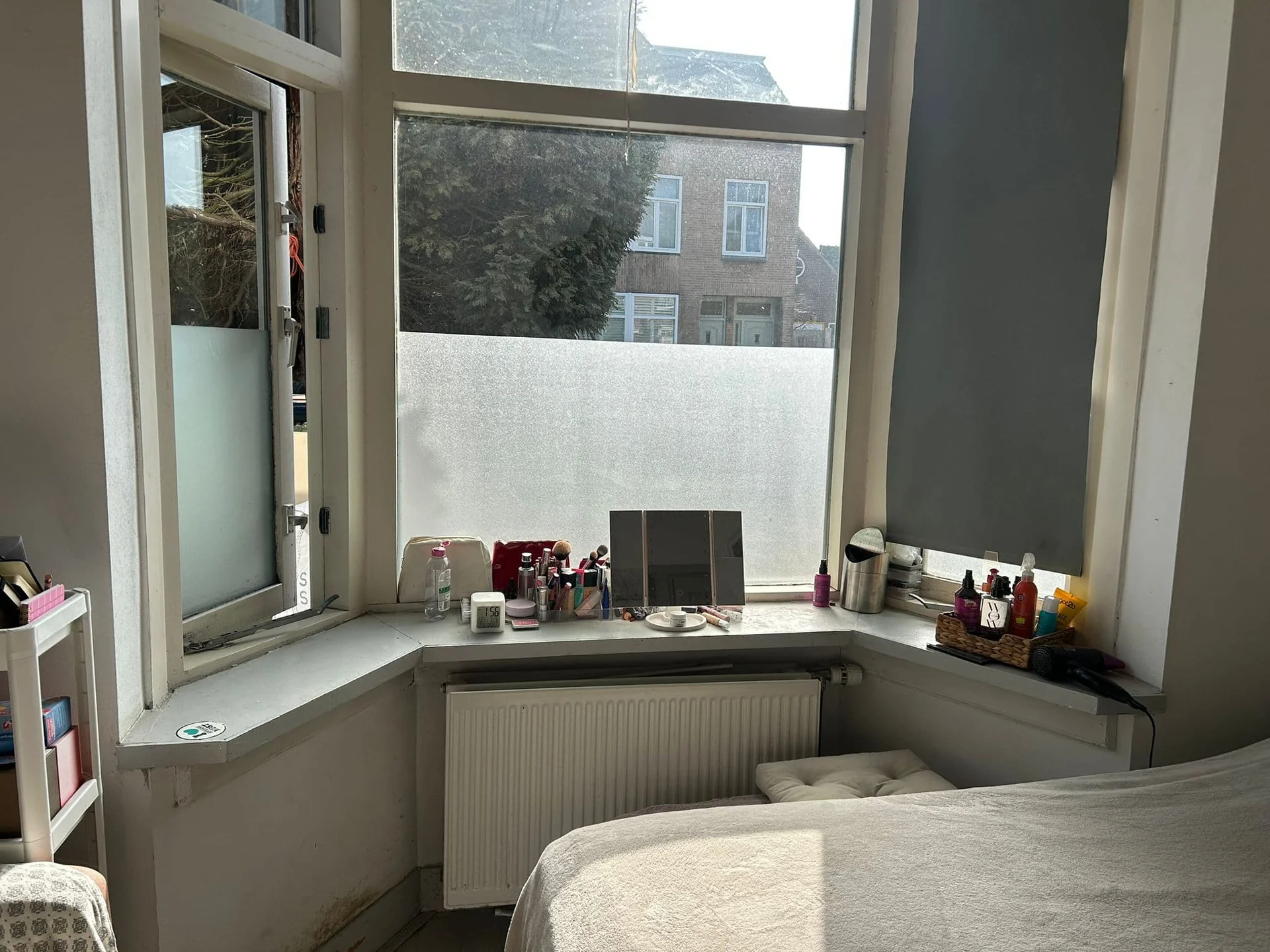 geblurde versie van de foto als achtergrond