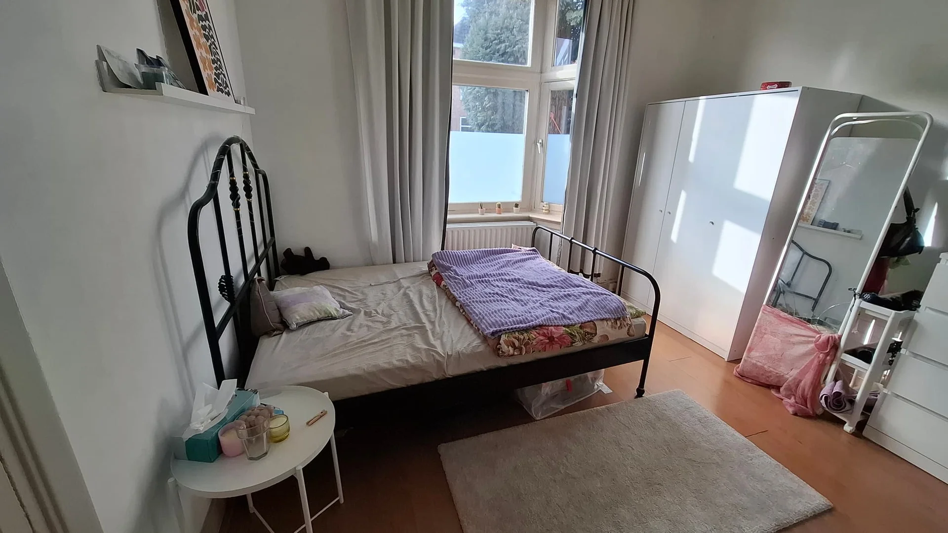 geblurde versie van de foto als achtergrond