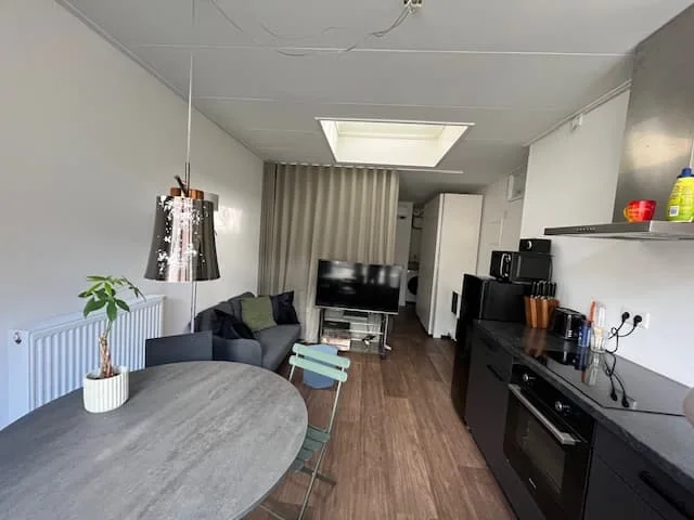 geblurde versie van de foto als achtergrond