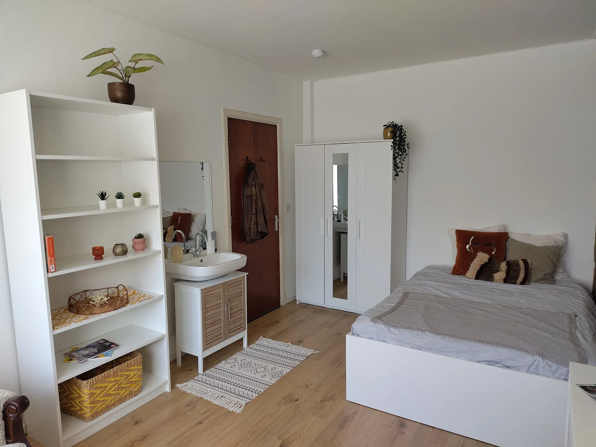 geblurde versie van de foto als achtergrond