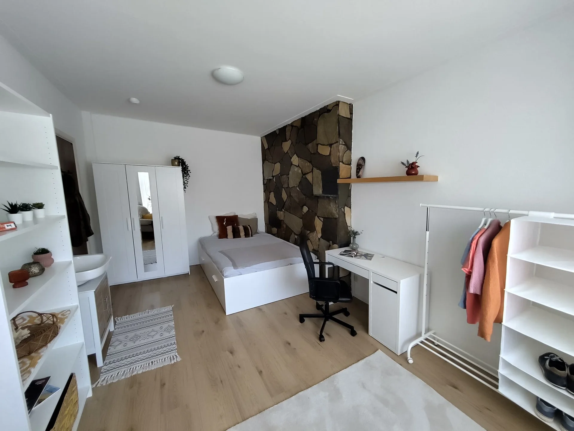 geblurde versie van de foto als achtergrond