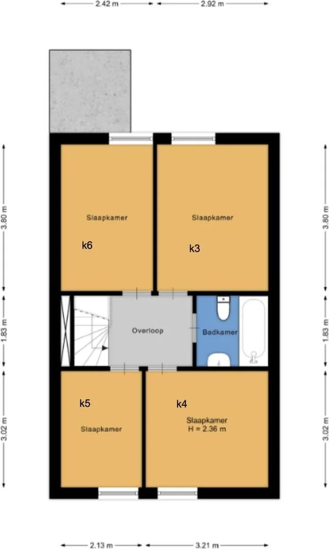 Foto van de Kamer gelegen aan de Kerspellaan in Emmen