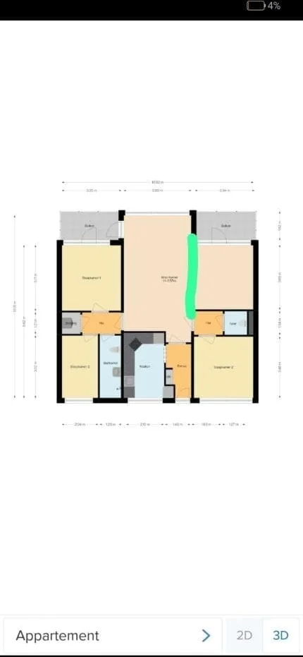 Foto van de Kamer gelegen aan de Engelandlaan in Haarlem