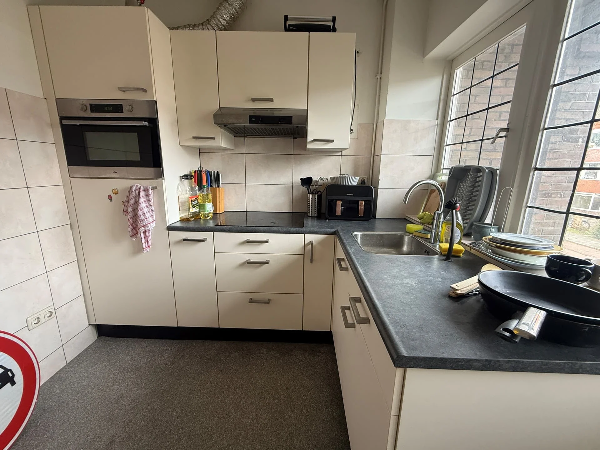 geblurde versie van de foto als achtergrond