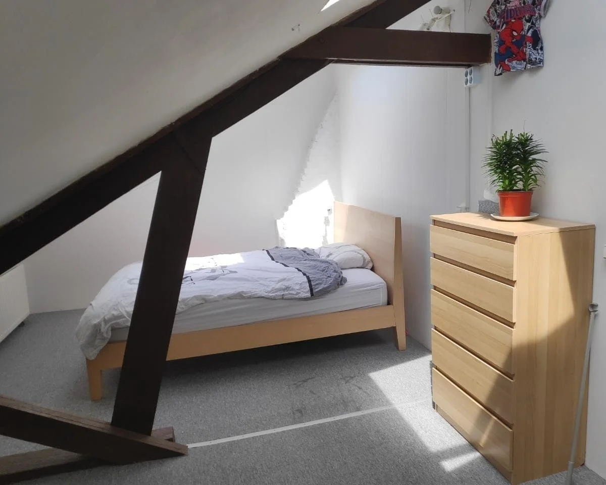 geblurde versie van de foto als achtergrond