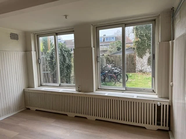 geblurde versie van de foto als achtergrond