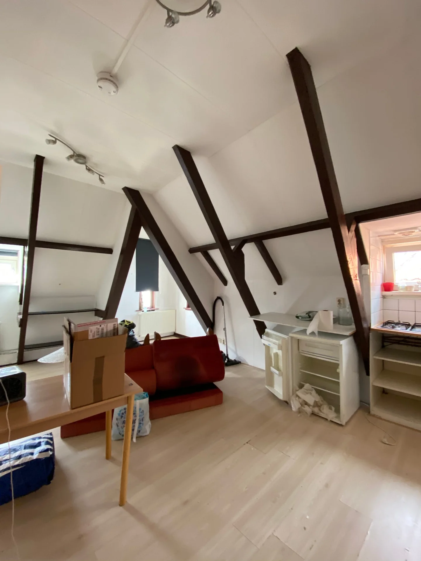 geblurde versie van de foto als achtergrond