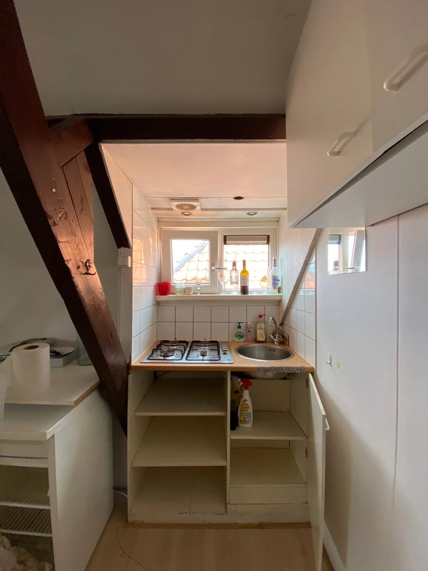 geblurde versie van de foto als achtergrond