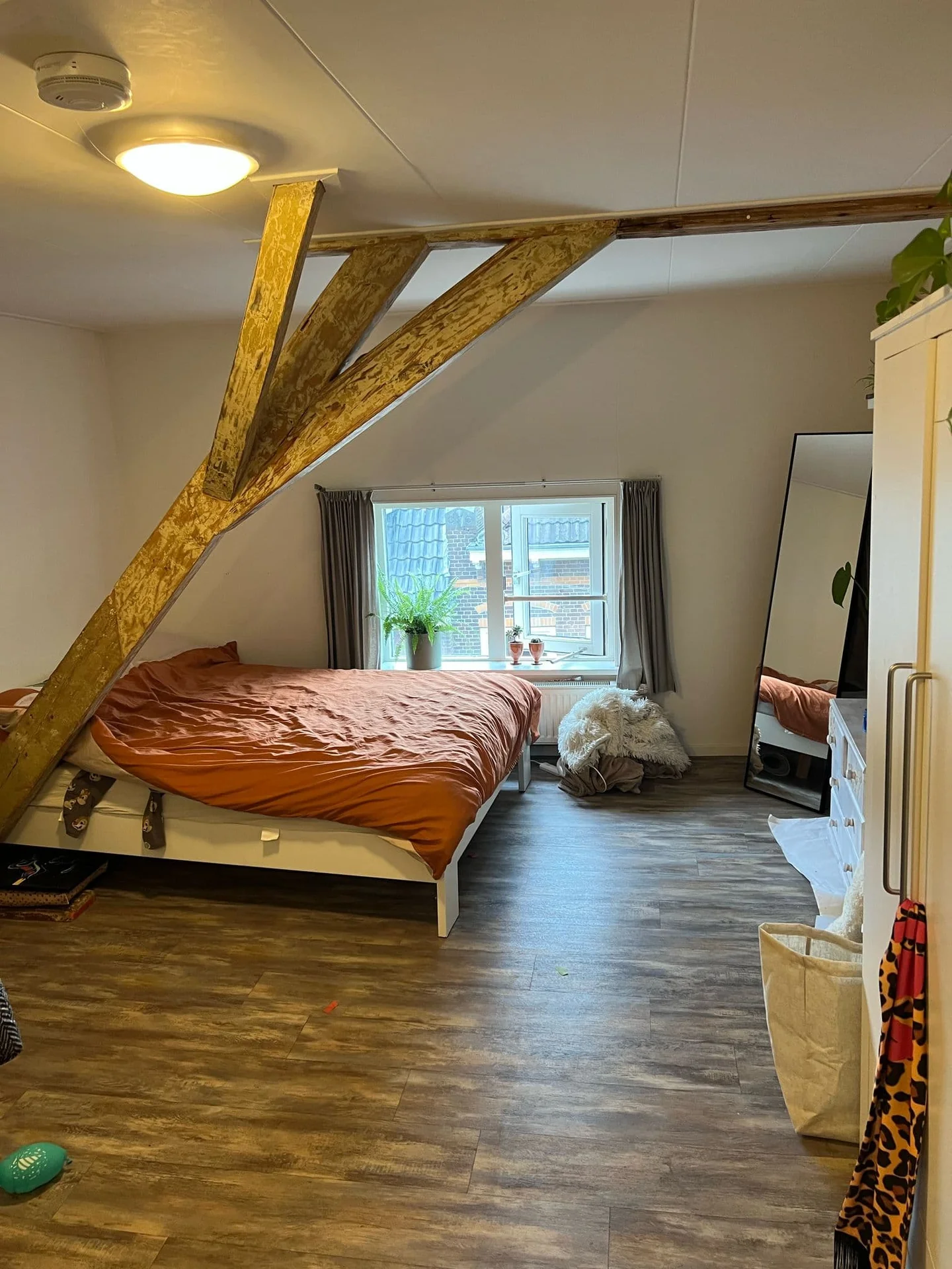 geblurde versie van de foto als achtergrond