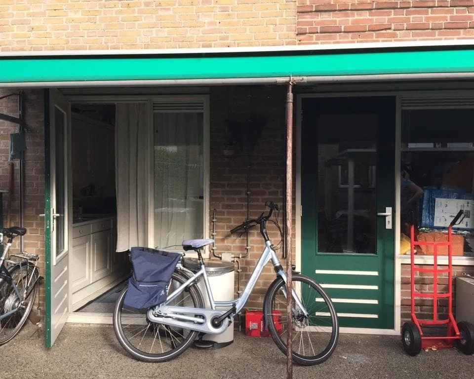 geblurde versie van de foto als achtergrond