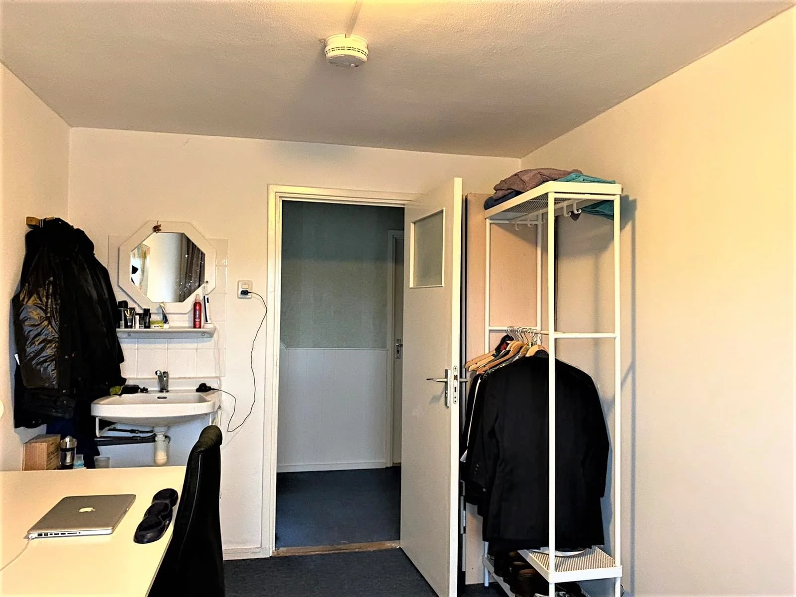 geblurde versie van de foto als achtergrond