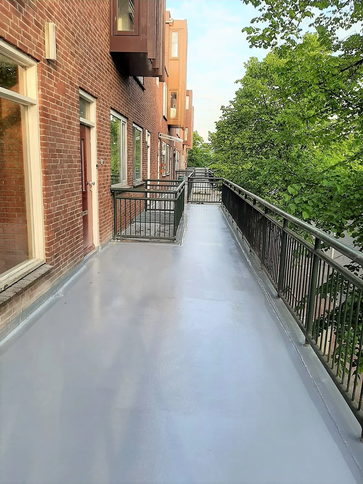 geblurde versie van de foto als achtergrond