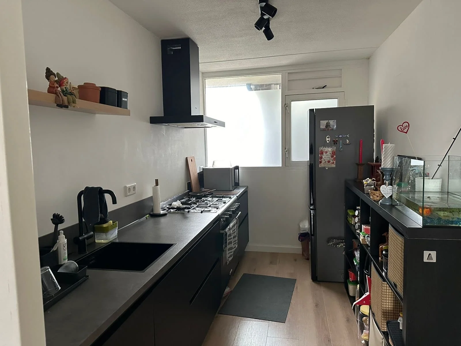 geblurde versie van de foto als achtergrond