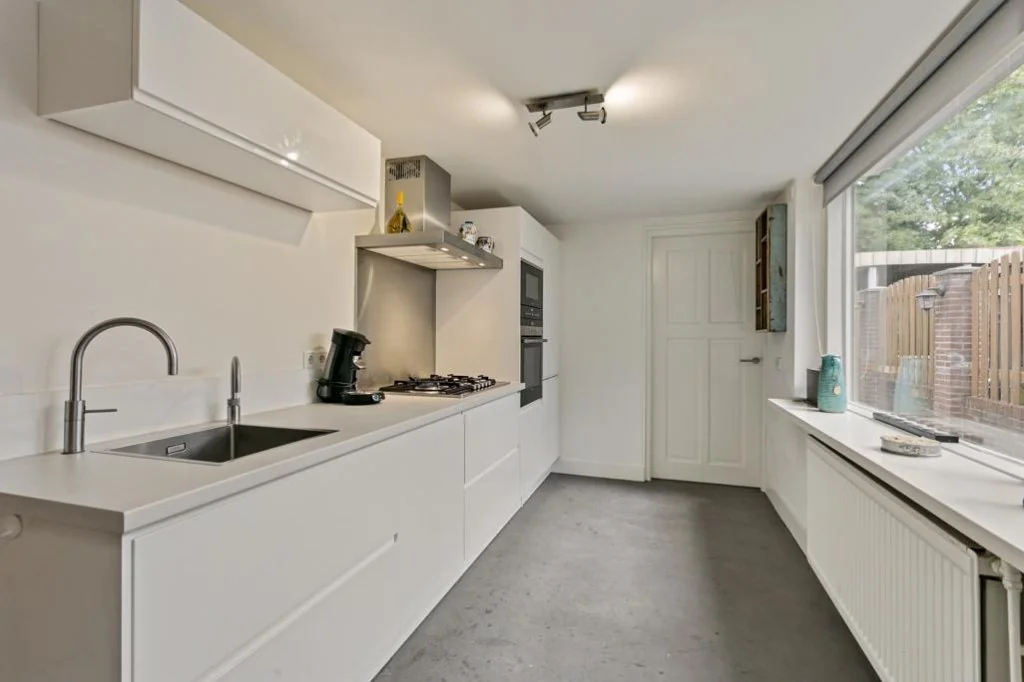 geblurde versie van de foto als achtergrond