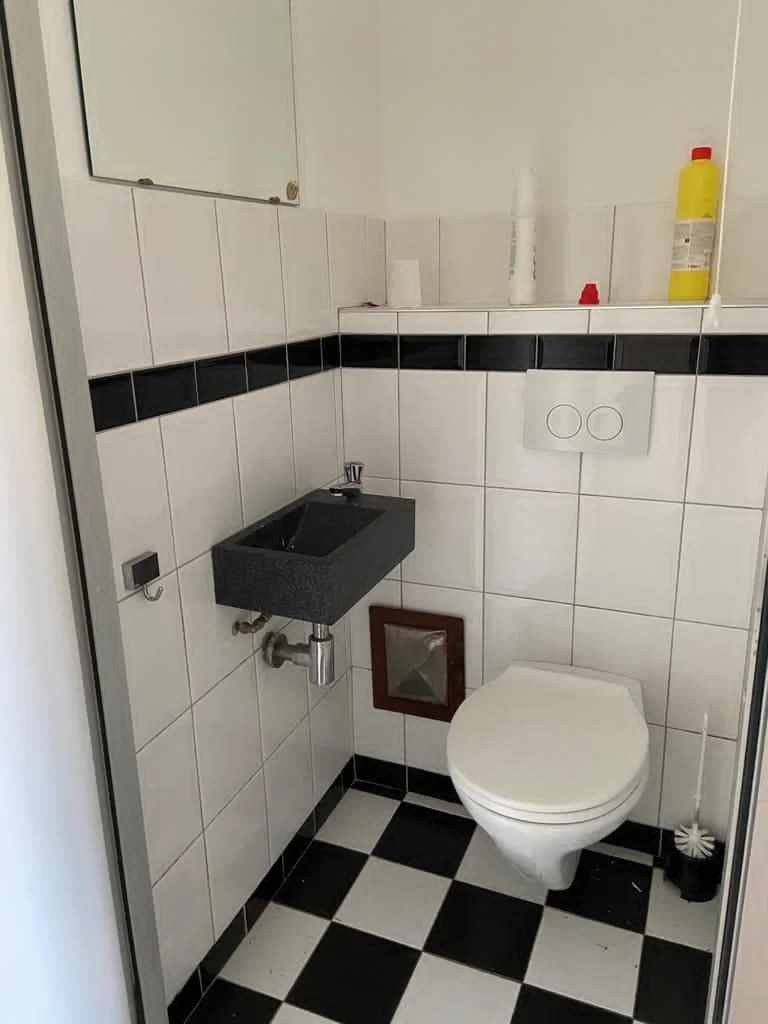 geblurde versie van de foto als achtergrond