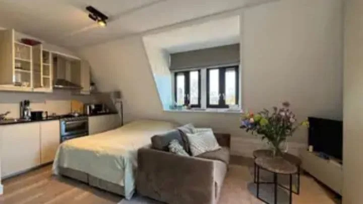 geblurde versie van de foto als achtergrond