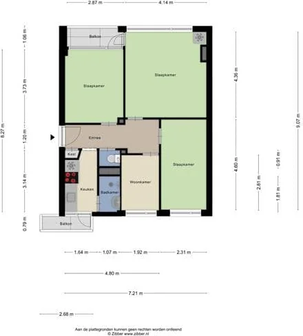 Foto van de Kamer gelegen aan de Dirkslandstraat in Rotterdam