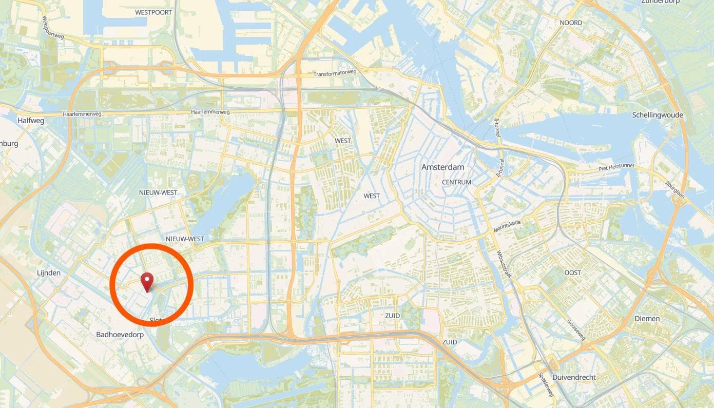 Foto van de Kamer gelegen aan de Hebridenlaan in Amsterdam