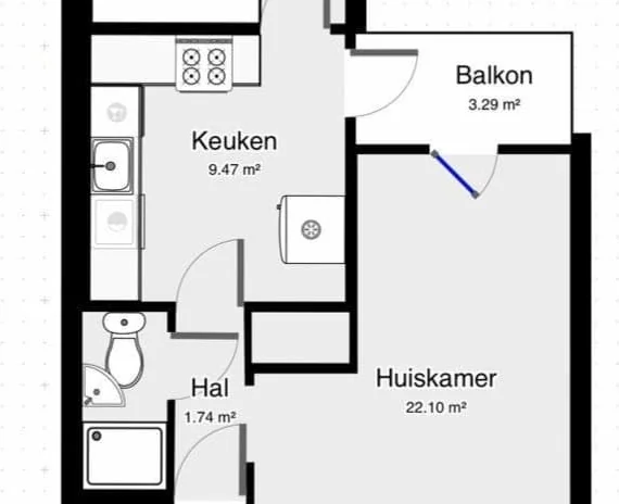 Foto van de Appartement gelegen aan de Javastraat in Amsterdam