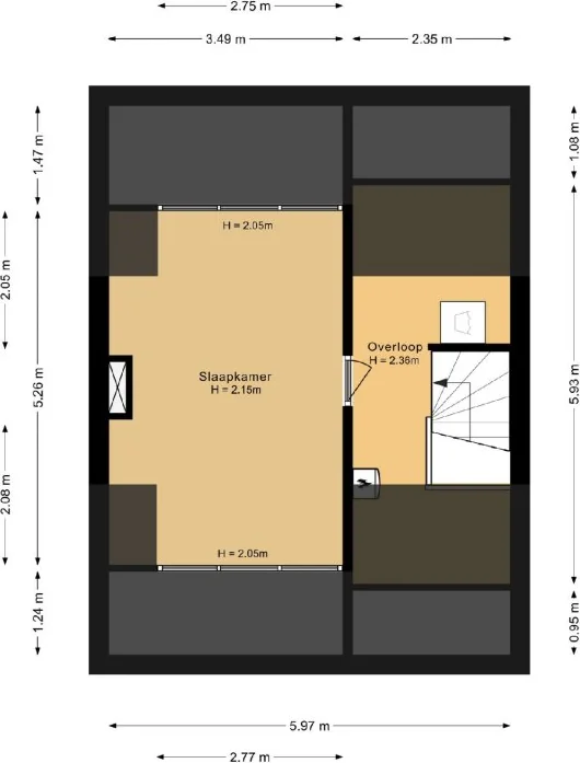 Foto van de Appartement gelegen aan de Brabantstraat in Prinsenbeek
