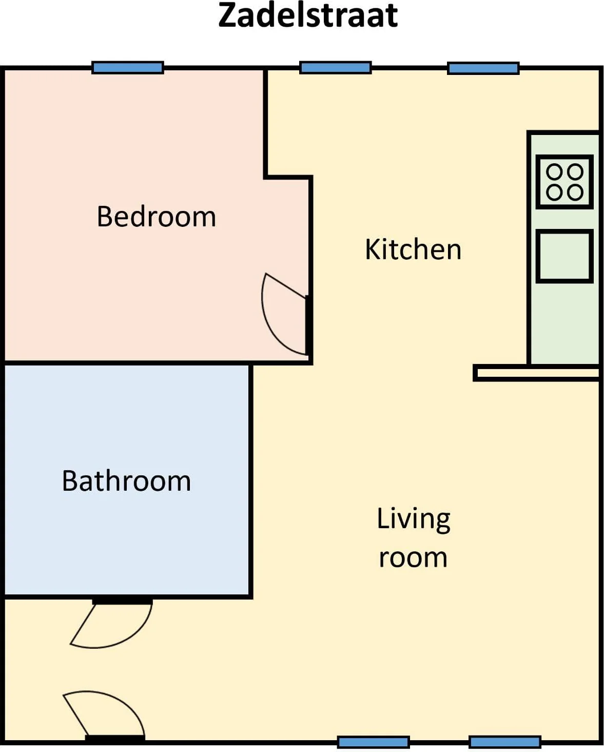 Foto van de Appartement gelegen aan de Boterstraat in Utrecht