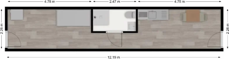 Foto van de Studio gelegen aan de Suikerlaan in Groningen