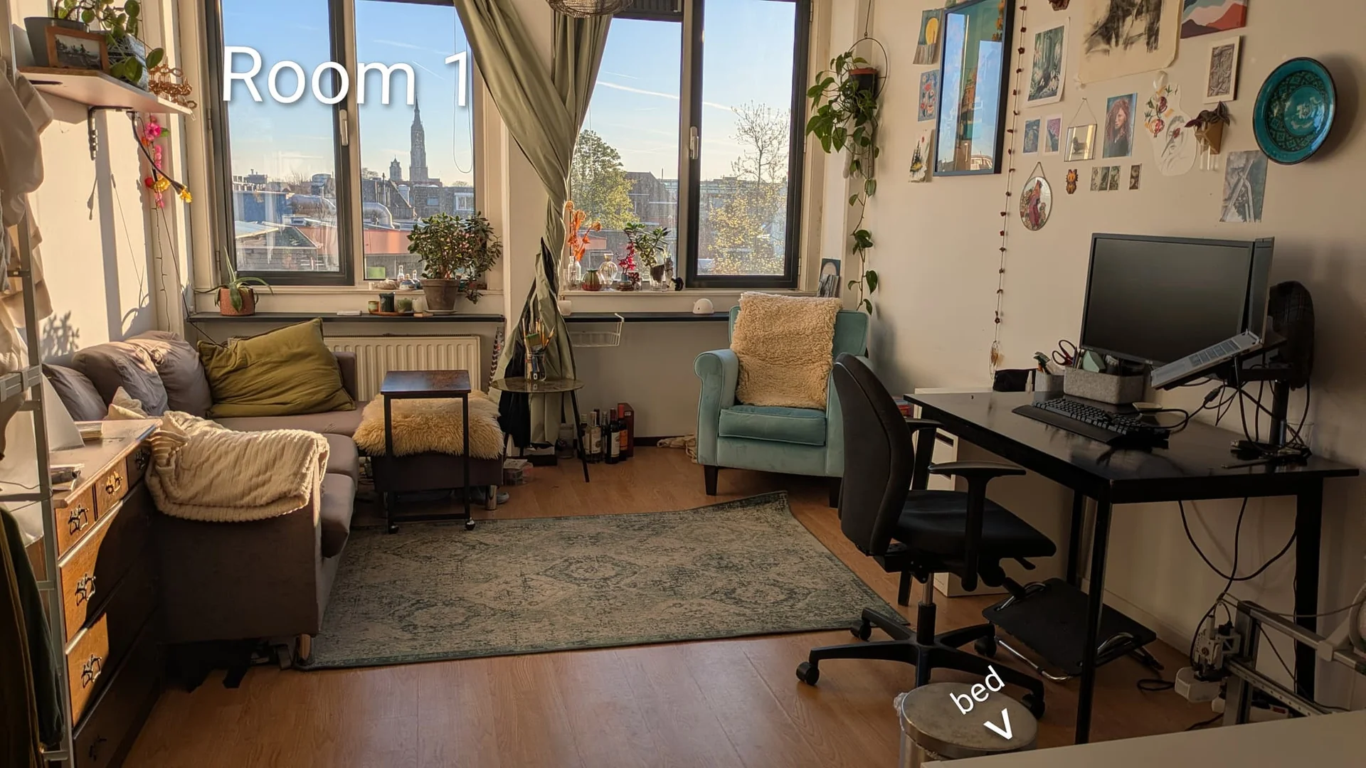 Foto van de Kamer gelegen aan de Westplantsoen in Delft