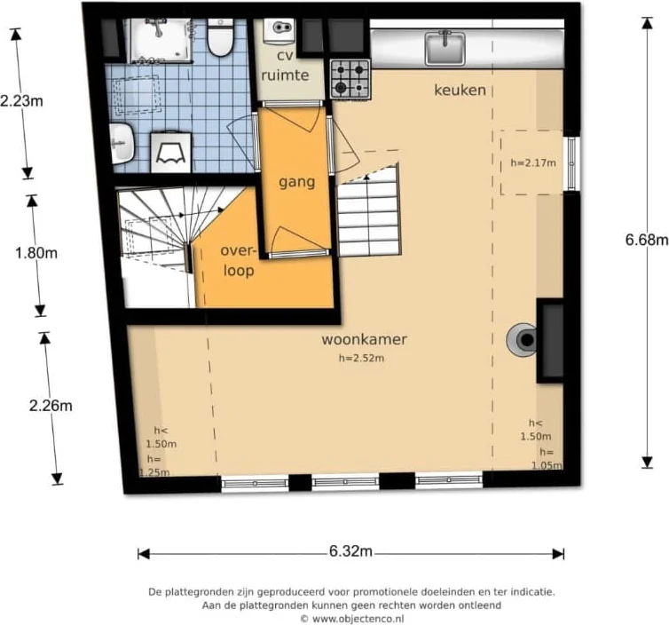 Foto van de Appartement gelegen aan de Lange Smeestraat in Utrecht