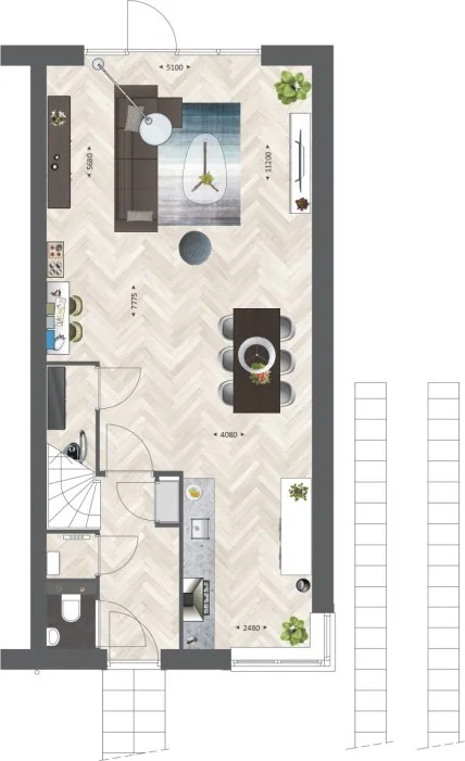 Foto van de Appartement gelegen aan de Dick van Tussenbroekhof in Zaltbommel