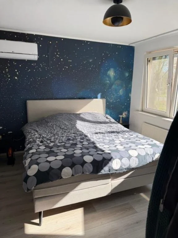 geblurde versie van de foto als achtergrond