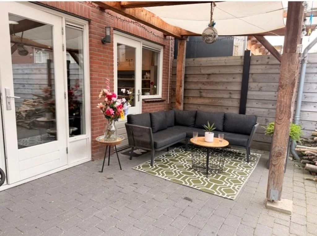 geblurde versie van de foto als achtergrond