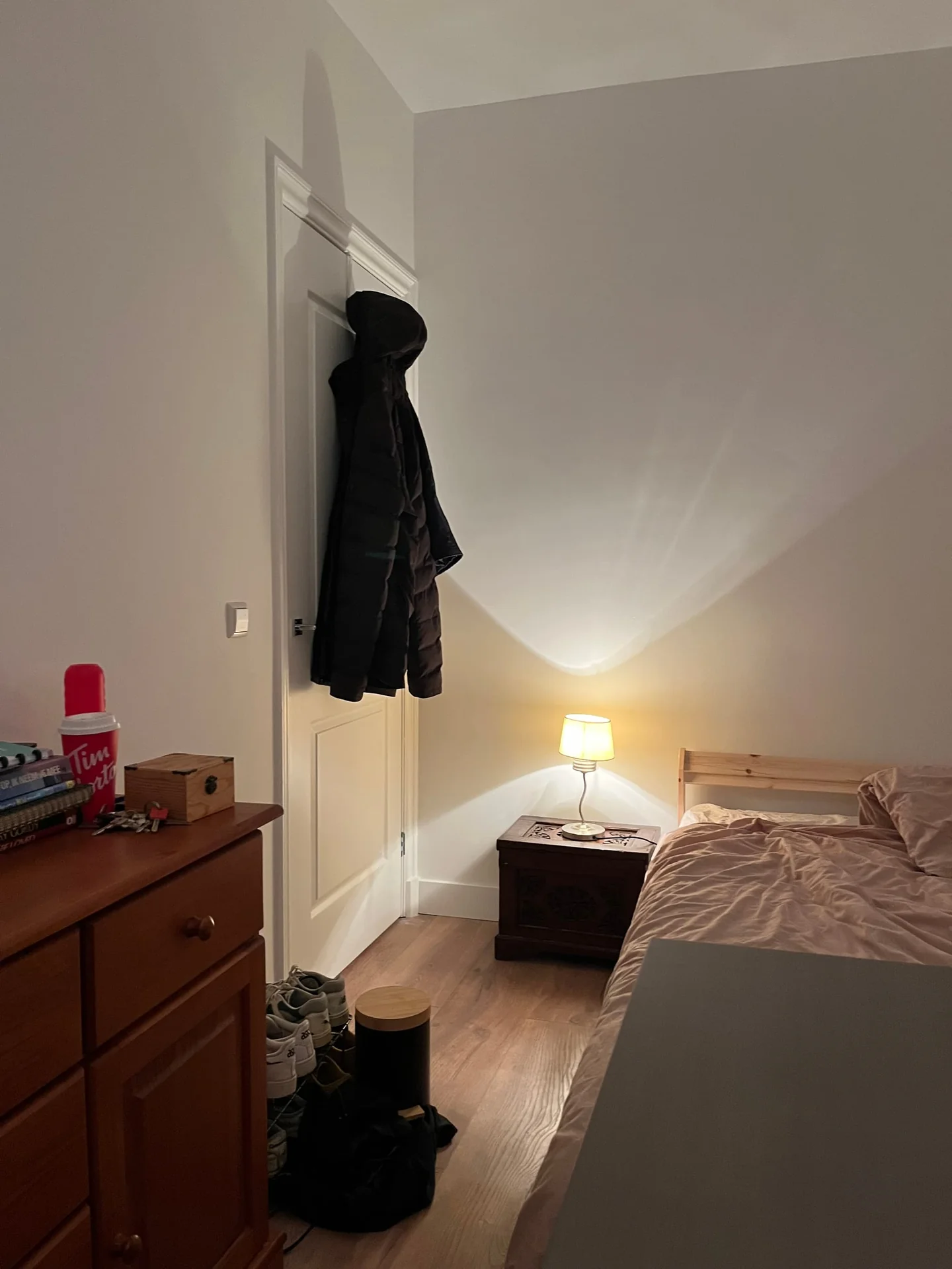 geblurde versie van de foto als achtergrond