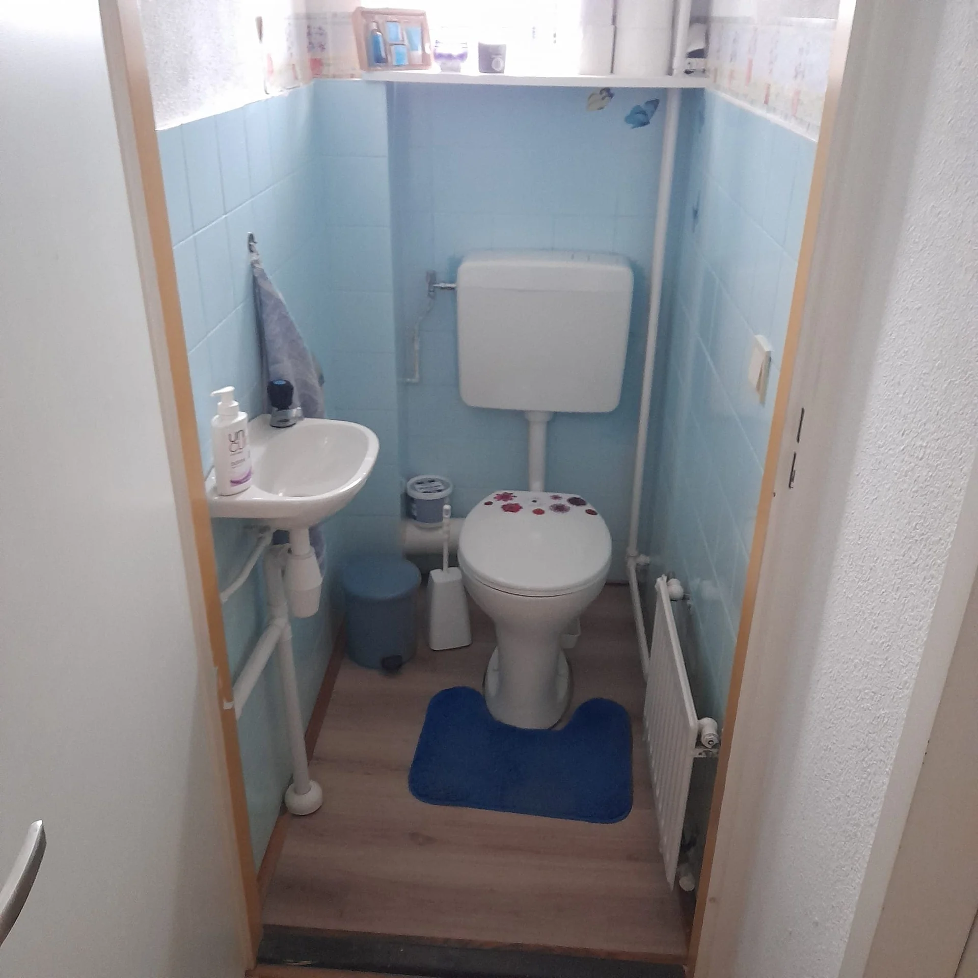 geblurde versie van de foto als achtergrond