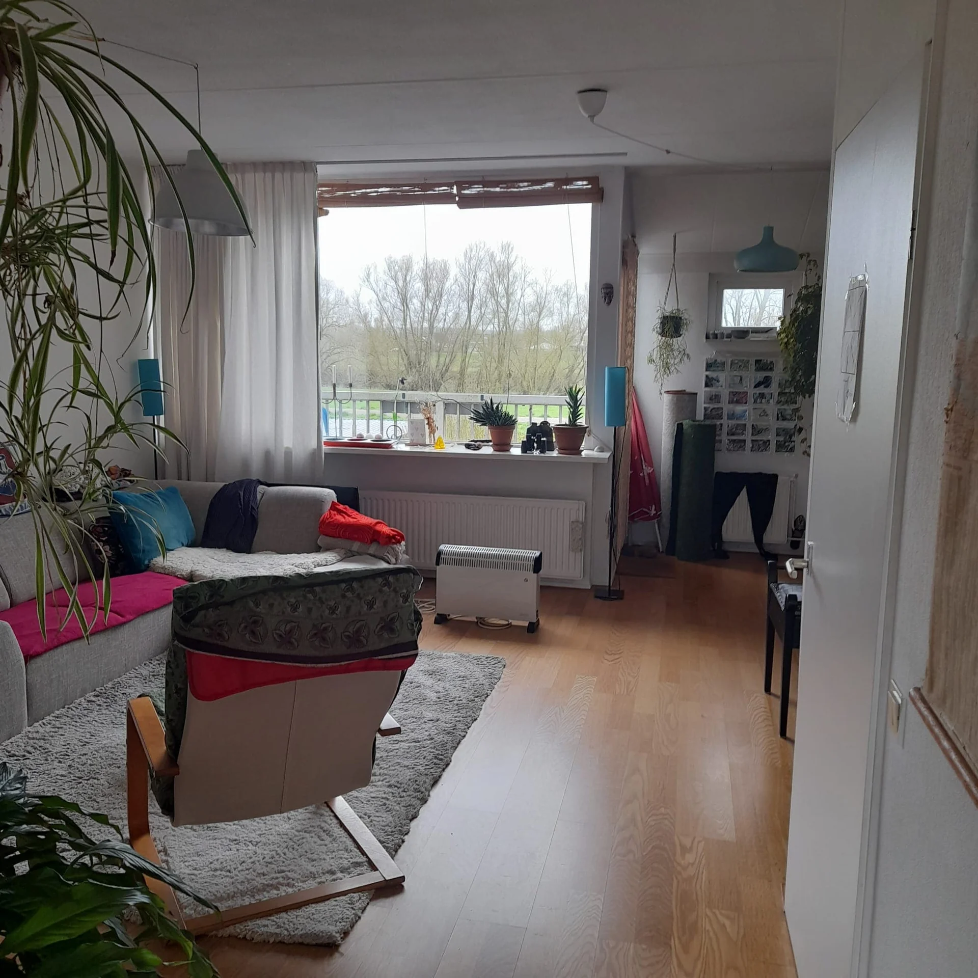 geblurde versie van de foto als achtergrond