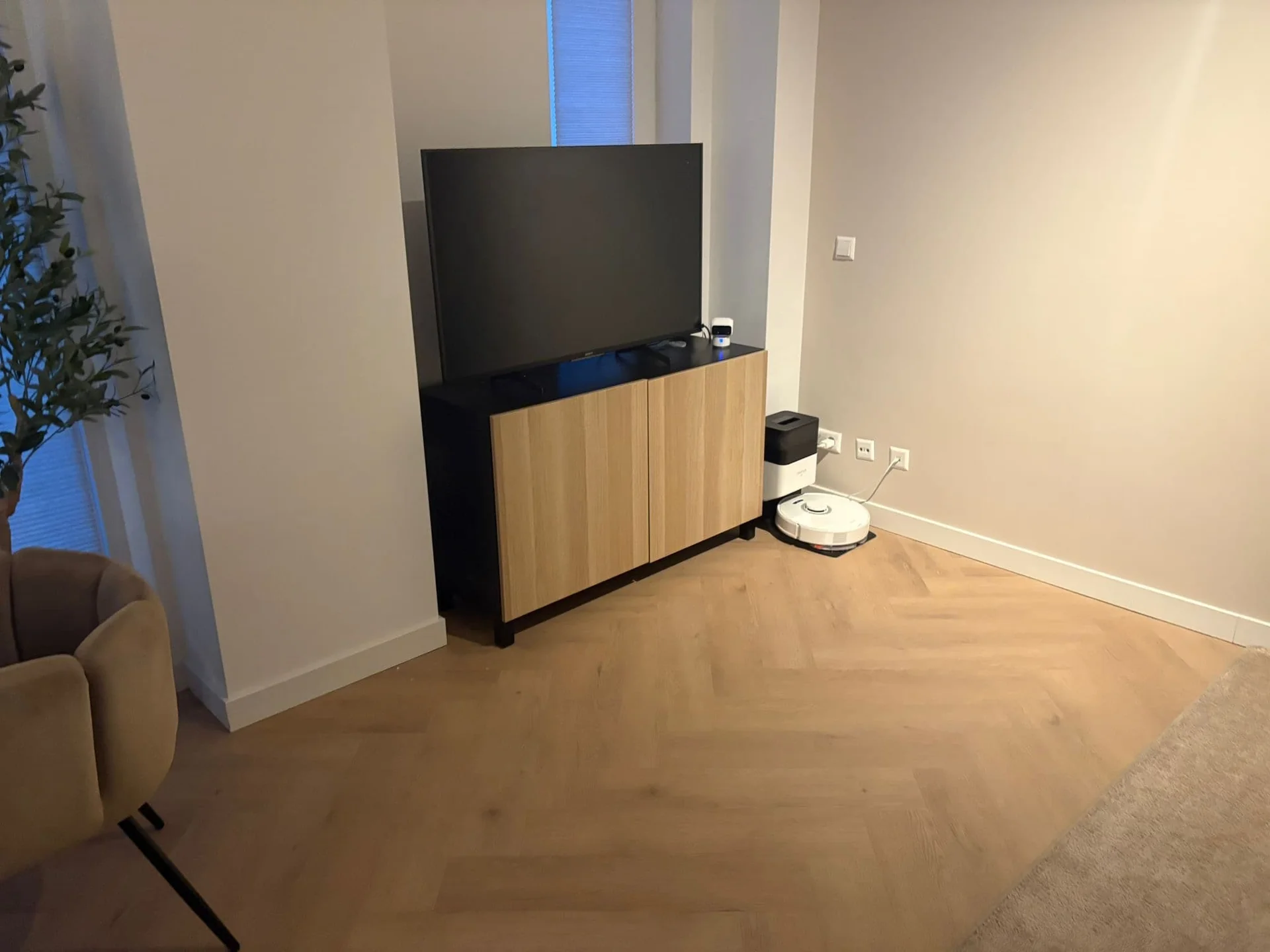 geblurde versie van de foto als achtergrond