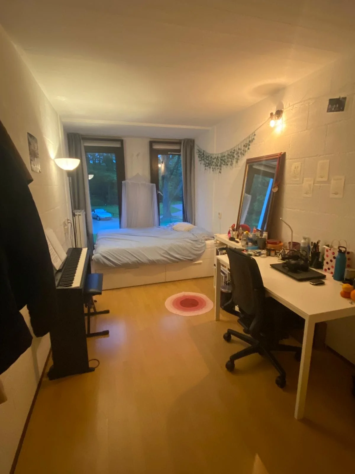 geblurde versie van de foto als achtergrond