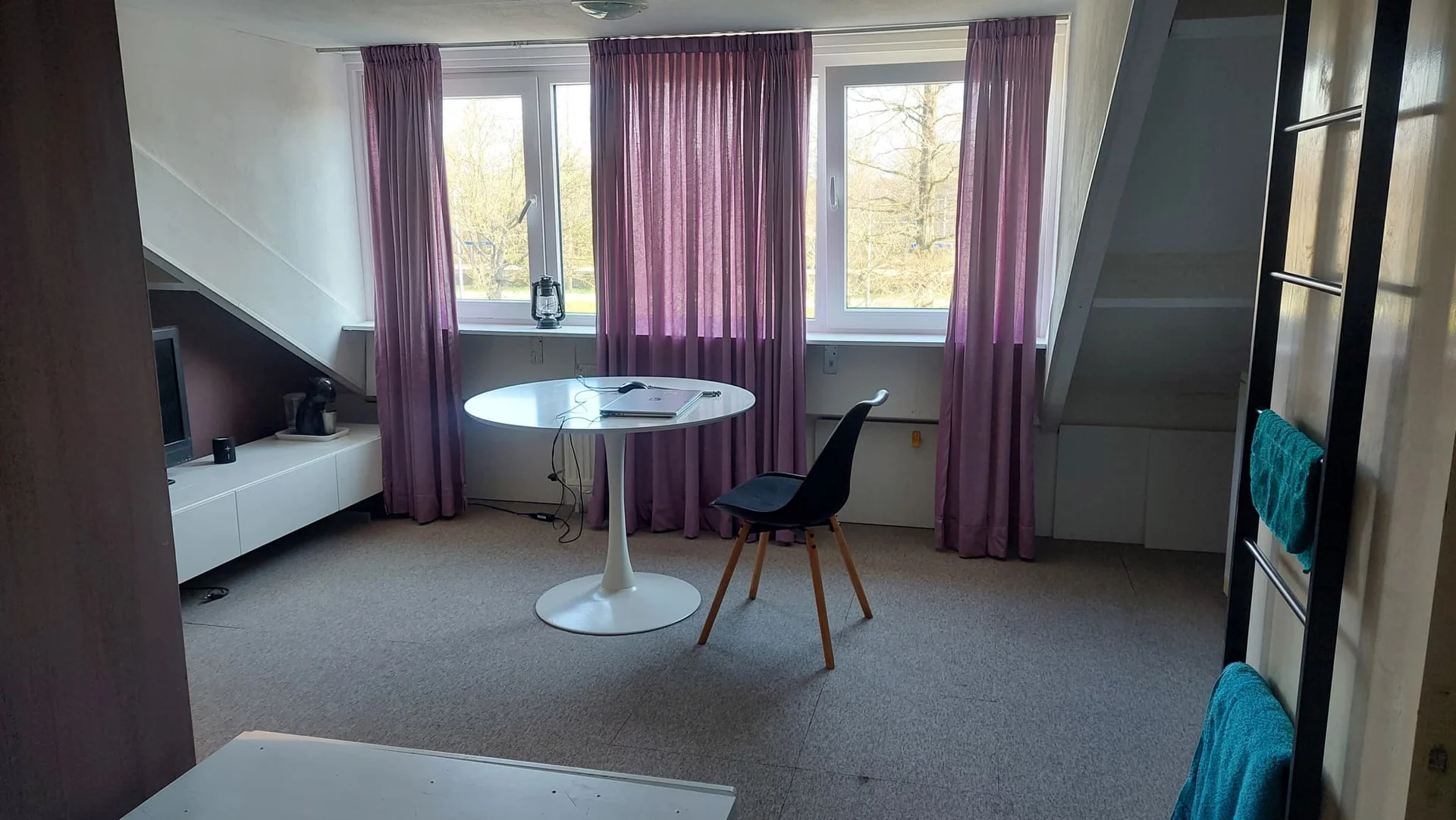 geblurde versie van de foto als achtergrond