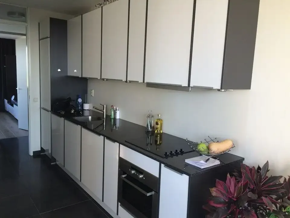 geblurde versie van de foto als achtergrond