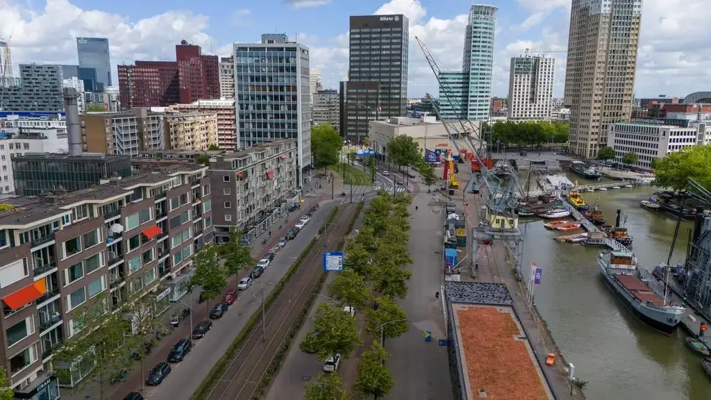geblurde versie van de foto als achtergrond