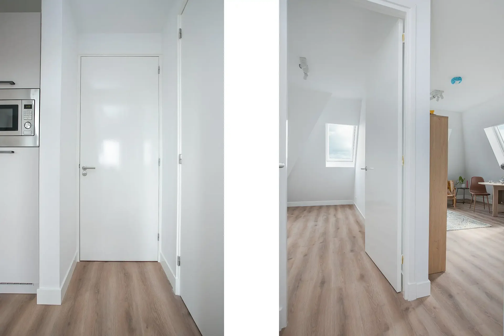 geblurde versie van de foto als achtergrond