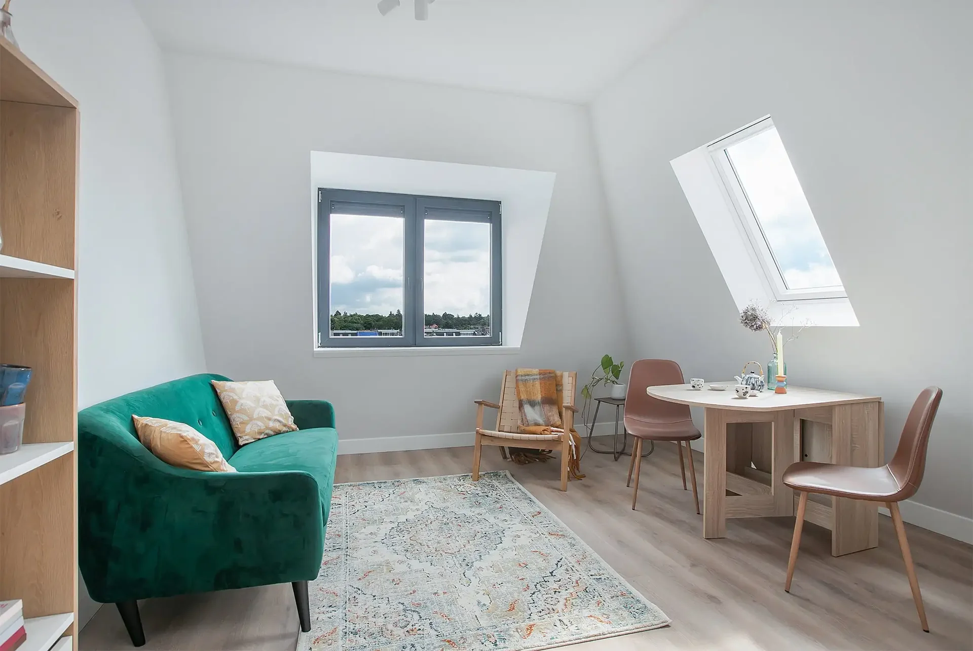 geblurde versie van de foto als achtergrond