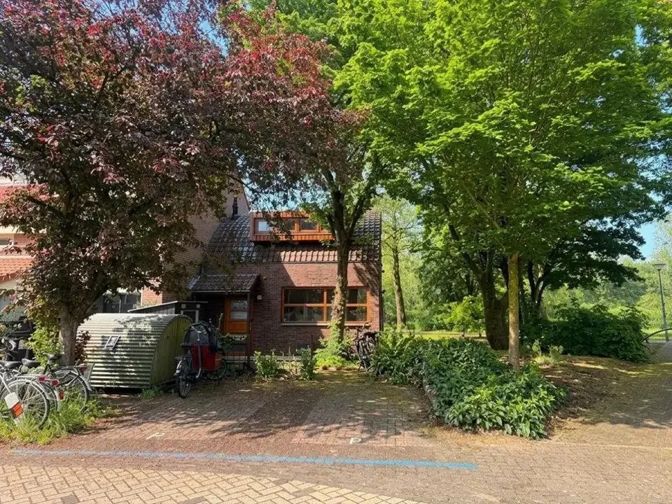 geblurde versie van de foto als achtergrond