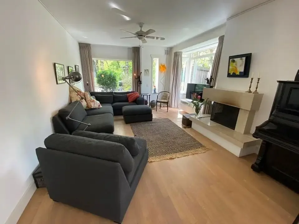 geblurde versie van de foto als achtergrond