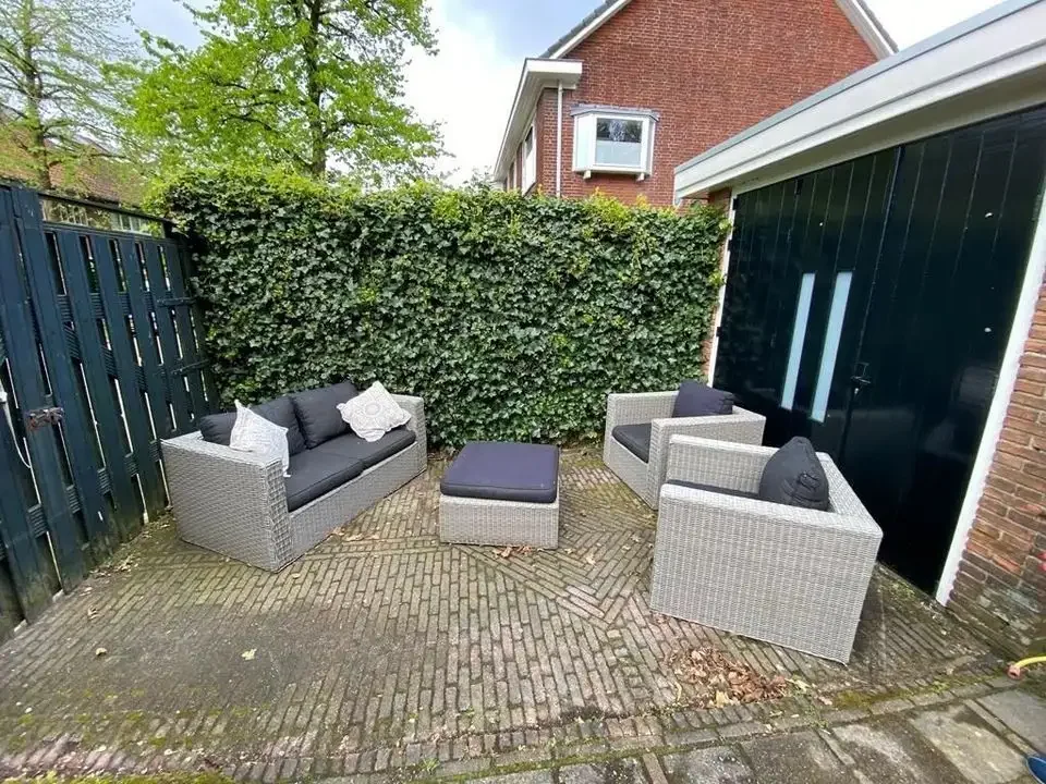 geblurde versie van de foto als achtergrond